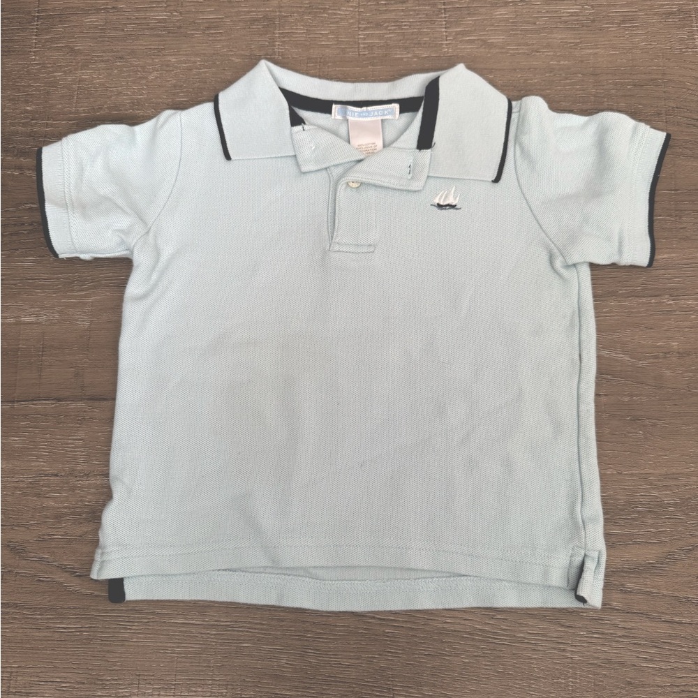 Janie and Jack White Polo 18-24 mo